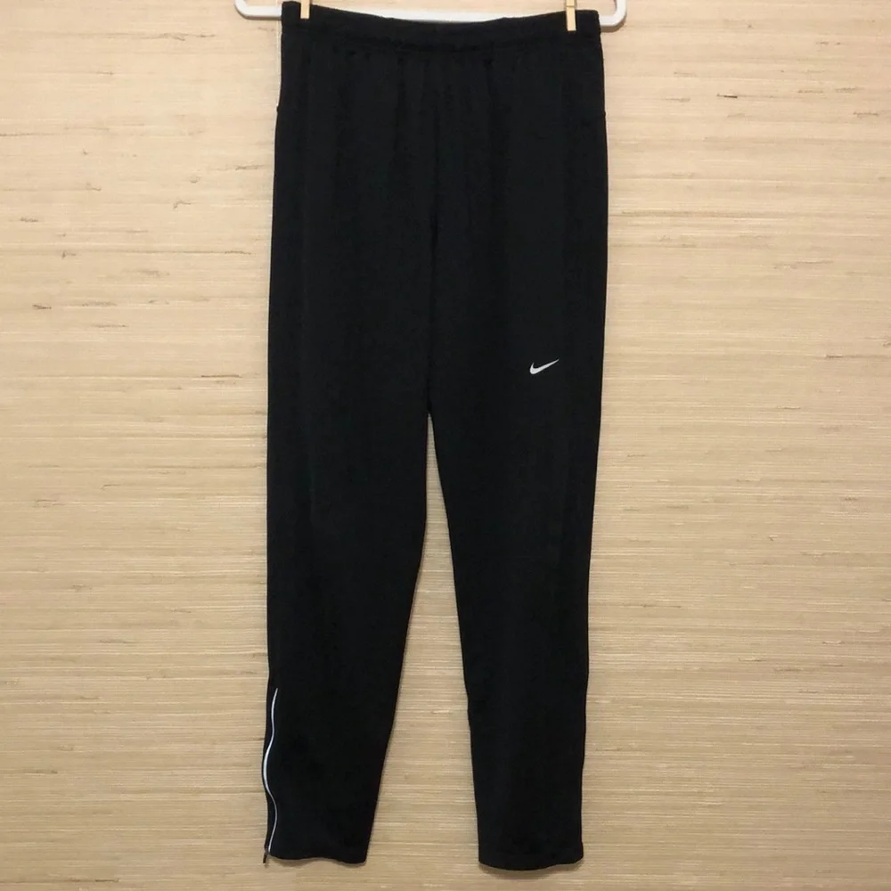 Nike Black Track Running Athletic Pants Size Medium